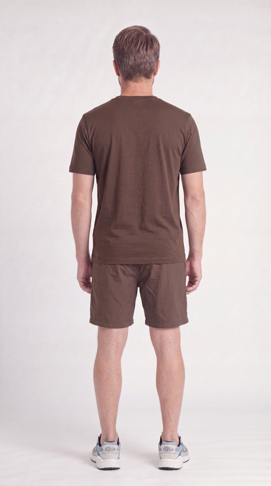 INTERLOCK SUPIMA SET | DUNKELBRAUN